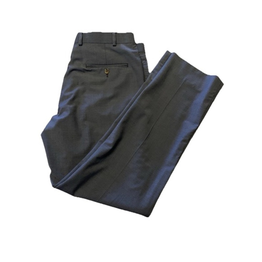 Brooks Brothers Men's Classic fit Dress Pants 34x30.5 Blue Wool blend - Picture 1 of 16